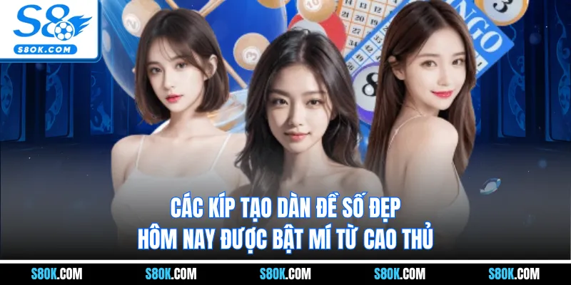 Các kíp tạo dàn đề số đẹp hôm nay được bật mí từ cao thủ